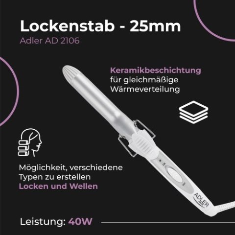 Adler Lokówka - 25mm