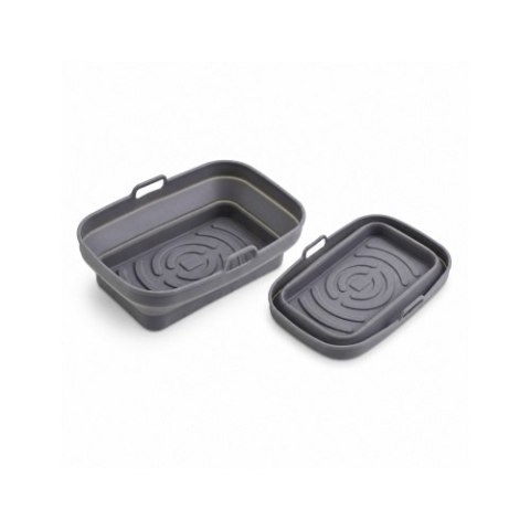 Adler Tacka silikonowa do frytkownicy powietrznej | 19,8 cm x 13,1 cm | Wielokrotnego użytku | Silikon spożywczy BPA Free