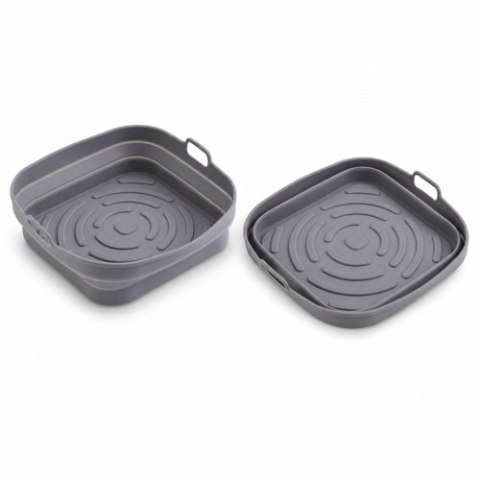 Adler Tacka silikonowa do frytkownicy powietrznej | Kwadratowa | 19,7 cm | Wielokrotnego użytku | Silikon spożywczy BPA Free