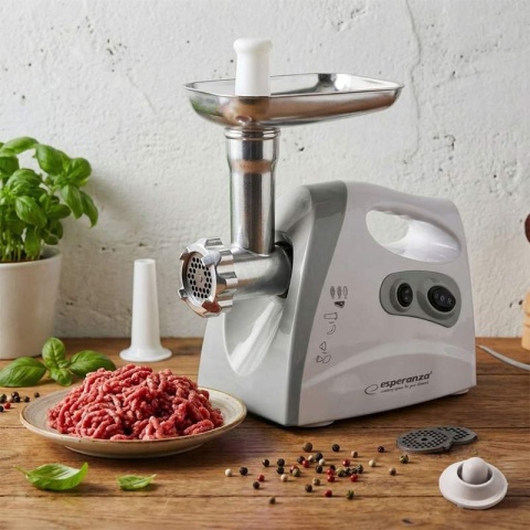 Maszynka do mielenia mięsa 600W rewers 3 sitka 2 dysze Esperanza MEATBALL