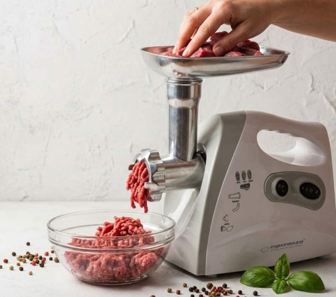 Maszynka do mielenia mięsa 600W rewers 3 sitka 2 dysze Esperanza MEATBALL