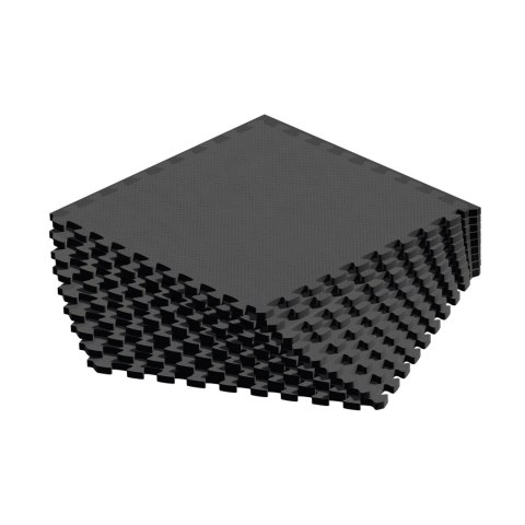 Mata ochronna pod sprzęt fitness i do ćwiczeń na siłowni, puzzle 60x60cm, zestaw 9 szt., 180x180cm, REBEL ACTIVE