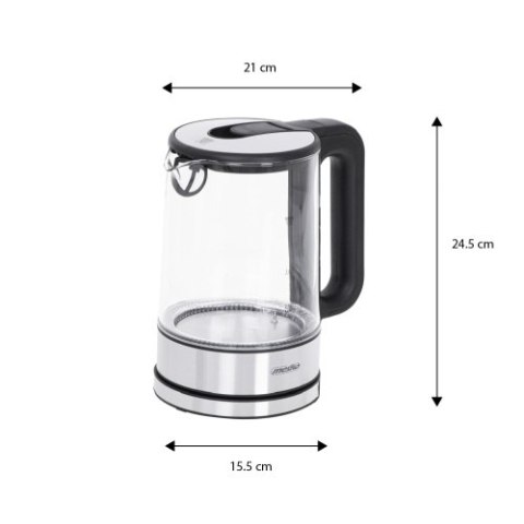 Mesko Czajnik szklany 1,7 L z regulacją temp.