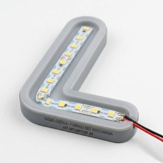 Taśma LED S-Shape Zig Zag do zakrętów SMD2835 6mm 7W 12V IP20 3000K 770lm/m Provero