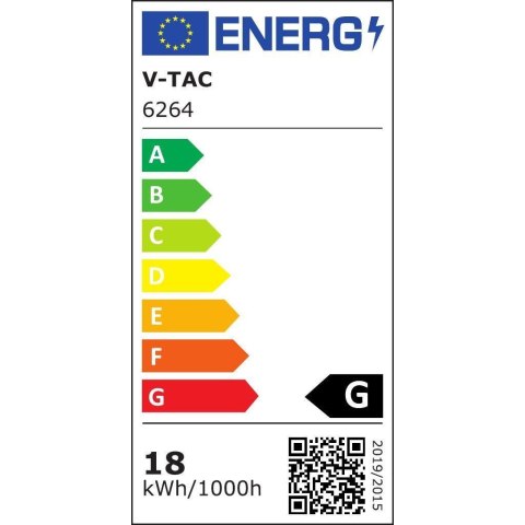 Tuba świetlówka LED T8 V-TAC 18W 120cm z starterem VT-1277 6400K 1700lm