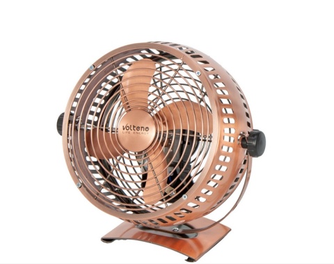 Wentylator biurkowy 15W miedziany Volteno