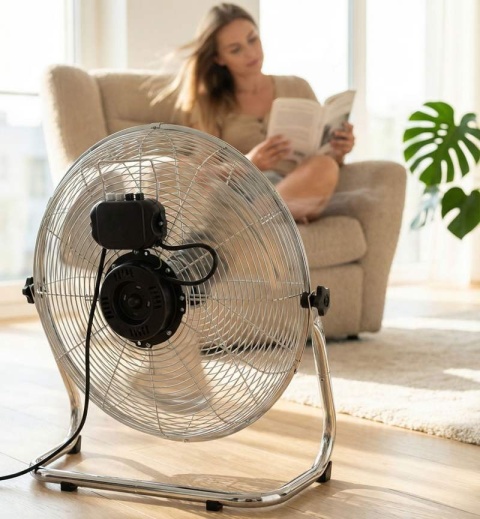Wentylator cyrkulacyjny podłogowy 45cm 110W 3 prędkości Esperanza CYCLONE