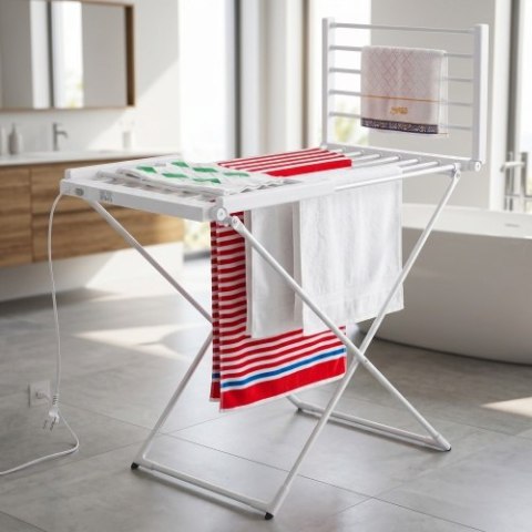 Adler Składana elektryczna suszarka do ubrań