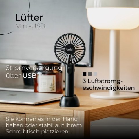 Adler Wentylator przenośny na USB | Mini wentylator