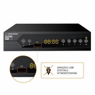 Tuner Dekoder DVB-T T2 bez gniazda USB do aresztu zakładu karnego więzienia