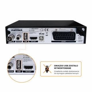 Tuner Dekoder DVB-T T2 bez gniazda USB do aresztu zakładu karnego więzienia