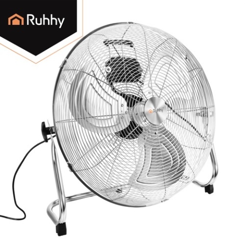 Wentylator podłogowy cyrkulator chrom 50cm Ruhhy