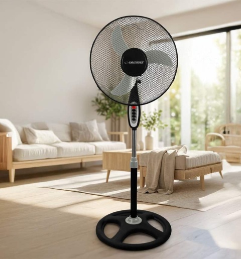 Wentylator stojący do domu i biura 40cm 50W 3 prędkości Esperanza TYPHOON