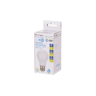 Żarówka LED V-TAC 5W Filament E27 A60 Mrożona VT-2045 2700K 600lm mleczna do girlandy
