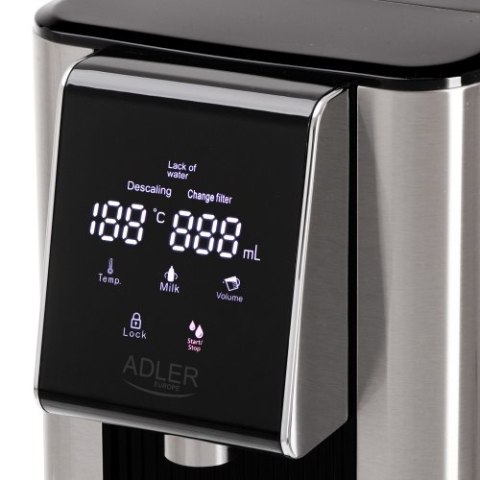 Adler Dyspenser gorącej wody | 2,5 L | Panel dotykowy | 7 temperatur