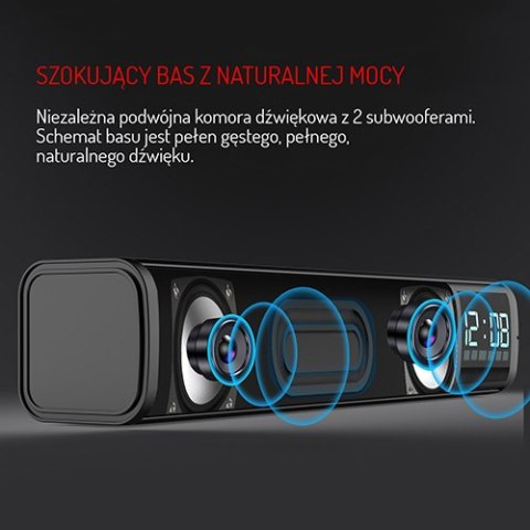 Adler Głośnik Soundbar z budzikiem