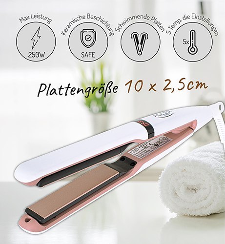 Adler Prostownica - ceramiczna z kontrolą temperatury