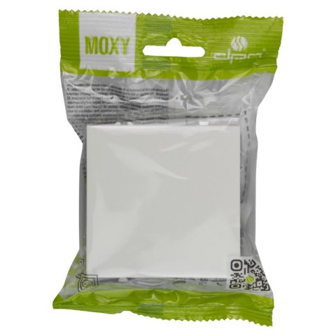 Gniazdo z uziemieniem, IP44, białe, MOXY