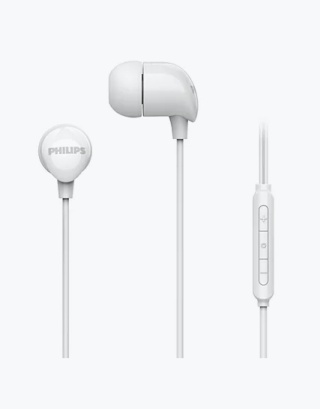 Słuchawki dokanałowe białe PHILIPS TAE2146WT/00