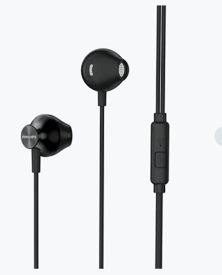 Słuchawki z mikrofonem czarne PHILIPS TAUE101BK/00