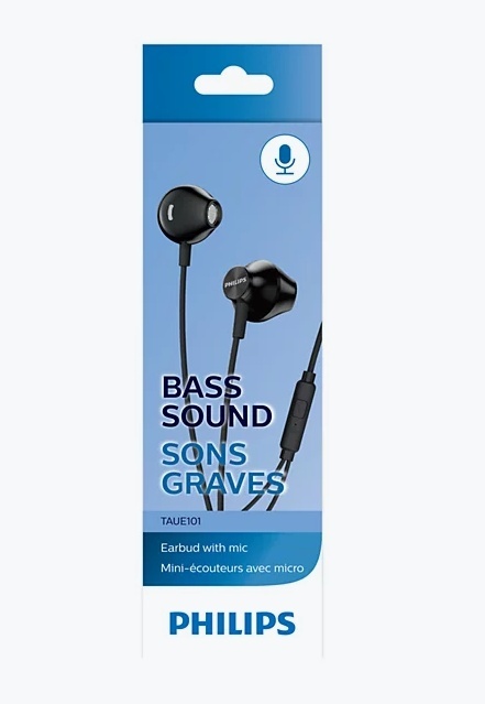 Słuchawki z mikrofonem czarne PHILIPS TAUE101BK/00