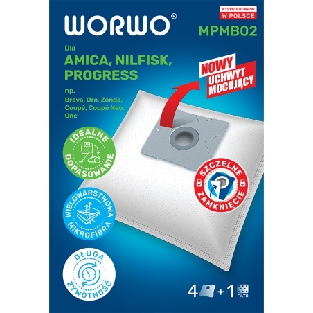 Worki do odkurzacza z fizeliny Amica MPM Worwo MPMB02