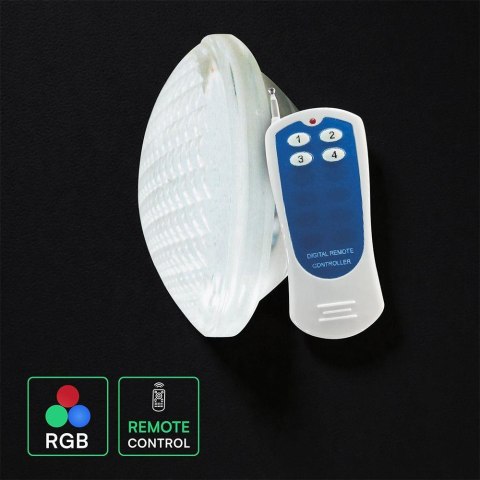 Żarówka LED V-TAC basenowa 12W PAR56 zdalne sterowanie VT-1263 RGB 1200lm
