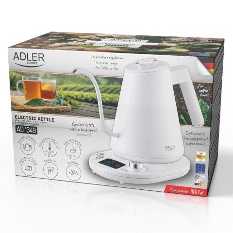 Adler Czajnik metalowy z długą wylewką 1,0L