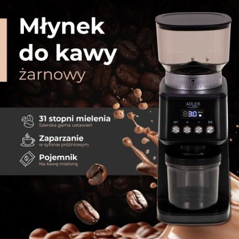 Adler Młynek do kawy żarnowy