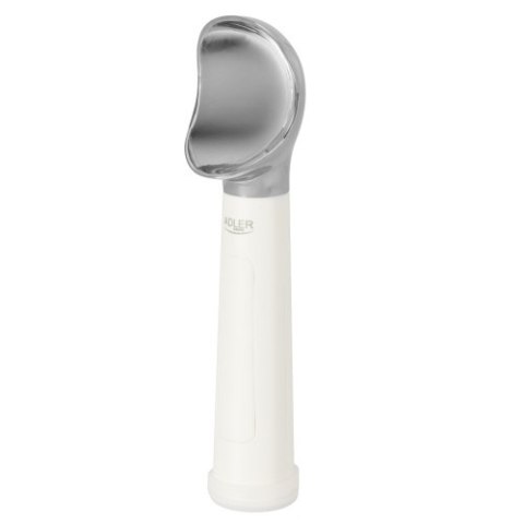 Adler Podgrzewana Gałkownica do Lodów, Elektryczna Łyżka do Lodów z LED, USB-C, Czujnik Chwytu, 70°C, 50 Porcji na Ładowaniu