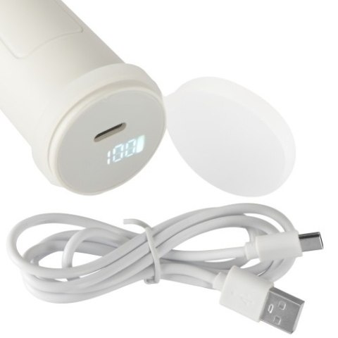 Adler Podgrzewana Gałkownica do Lodów, Elektryczna Łyżka do Lodów z LED, USB-C, Czujnik Chwytu, 70°C, 50 Porcji na Ładowaniu