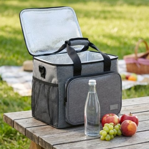 Adler Torba Termiczna 20 l, Izolowana Pianką 5 mm, Kieszenie Zewnętrzne, Zamek