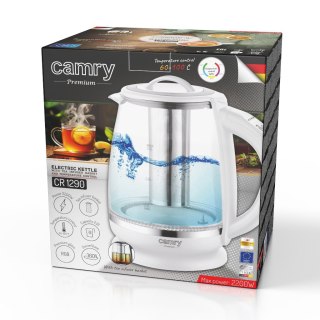 Camry Czajnik szklany 2,0 L z zaparzaczem oraz regulacją temp.| 60-100°C |