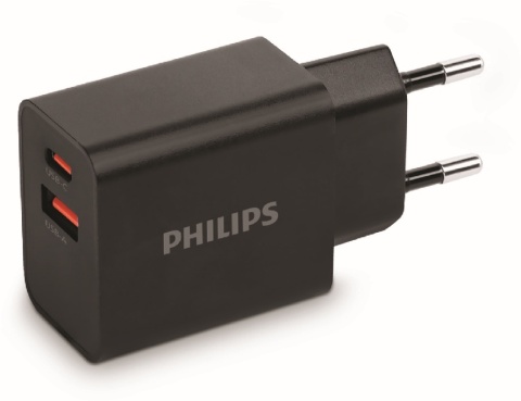 Ładowarka sieciowa USB C+A 20W PHILIPS DLP4325AB/12