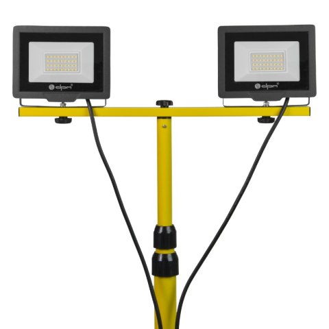Naświetlacz LED na statywie, 2 x 50 W, 2 x 5000 lm, 4100 K, 140 cm