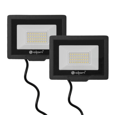 Naświetlacz LED na statywie, 2 x 50 W, 2 x 5000 lm, 4100 K, 140 cm
