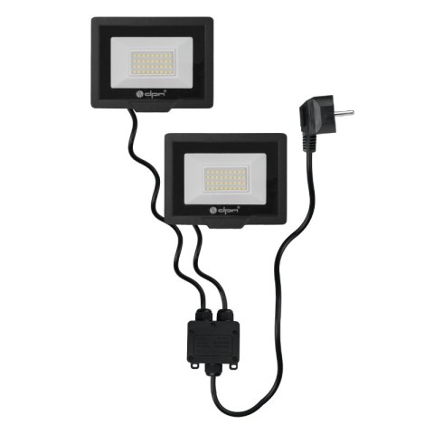 Naświetlacz LED na statywie, 2 x 50 W, 2 x 5000 lm, 4100 K, 140 cm
