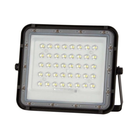 Naświetlacz LED solarny V-TAC 6W pilot auto timer IP65 czarny VT-40W 6400K 400lm