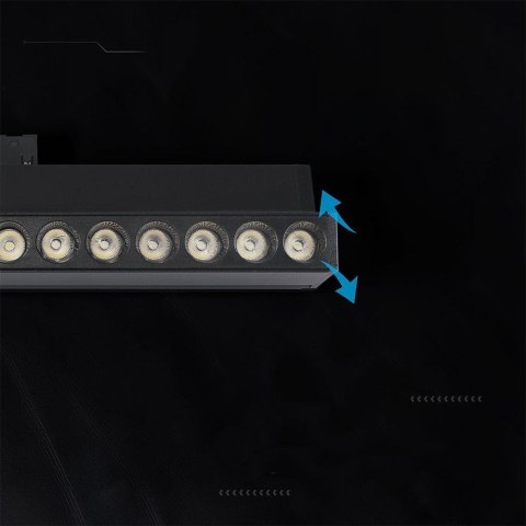 Oprawa szynoprzewód 48V V-TAC 15W 48V 36st LED czarna VT-41031 4000K 1220lm