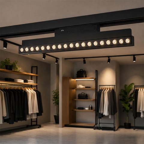 Oprawa szynoprzewód 48V V-TAC 15W 48V 36st LED czarna VT-41031 4000K 1220lm