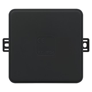 Puszka elastyczna, natynkowa, 12-torowa, IP54, 100 x 100 mm, czarna