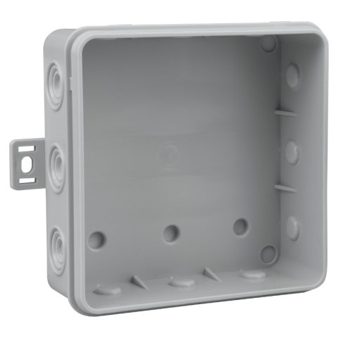 Puszka elastyczna, natynkowa, 12-torowa, IP54, 100 x 100 mm, szara