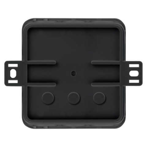 Puszka elastyczna, natynkowa, 12-torowa, IP54, 75 x 75 mm, czarna