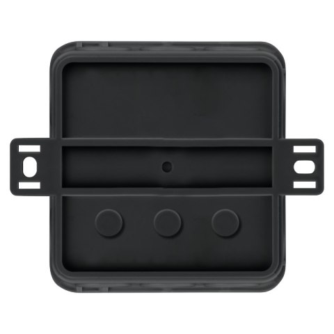 Puszka elastyczna, natynkowa, 12-torowa, IP54, 85 x 85 mm, czarna