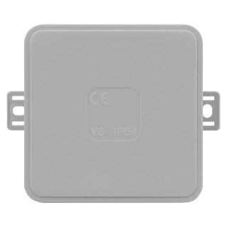 Puszka elastyczna, natynkowa, 12-torowa, IP54, 85 x 85 mm, szara