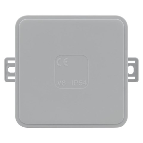 Puszka elastyczna, natynkowa, 12-torowa, IP54, 85 x 85 mm, szara