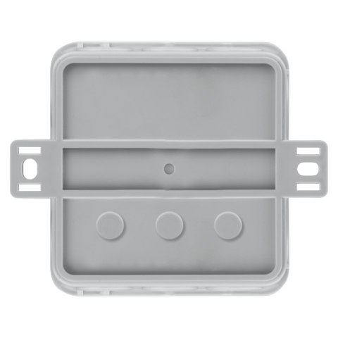 Puszka elastyczna, natynkowa, 12-torowa, IP54, 85 x 85 mm, szara