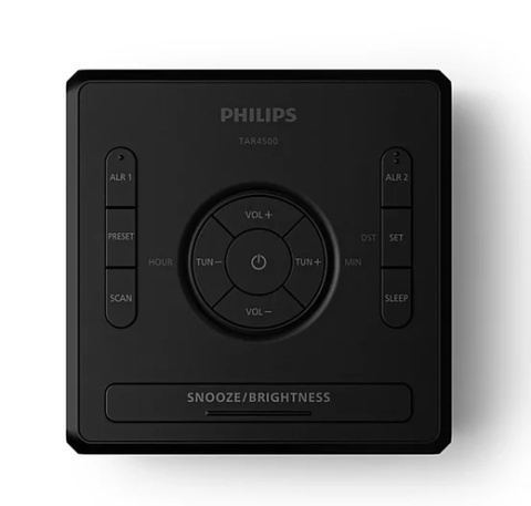 Radiobudzik Philips TAR4500/10 z ładowarką USB i cyfrowym tunerem FM