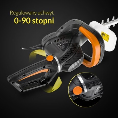 Adler Elektryczne nożyce do żywopłotu | Długość ostrza 61 cm | Ostrza wycinane laserowo | Zestaw z akcesoriami