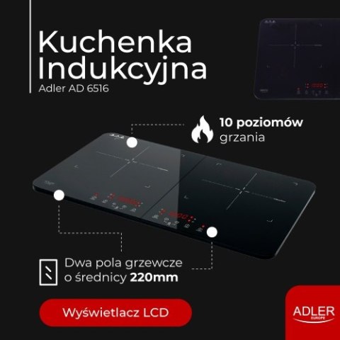 Adler Kuchenka Indukcyjna - dwupalnikowa